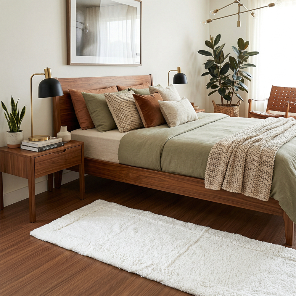 Tapete / Passadeira Kacyumara Riade 100% Algodão Antiderrapante 60cm x 1,60m