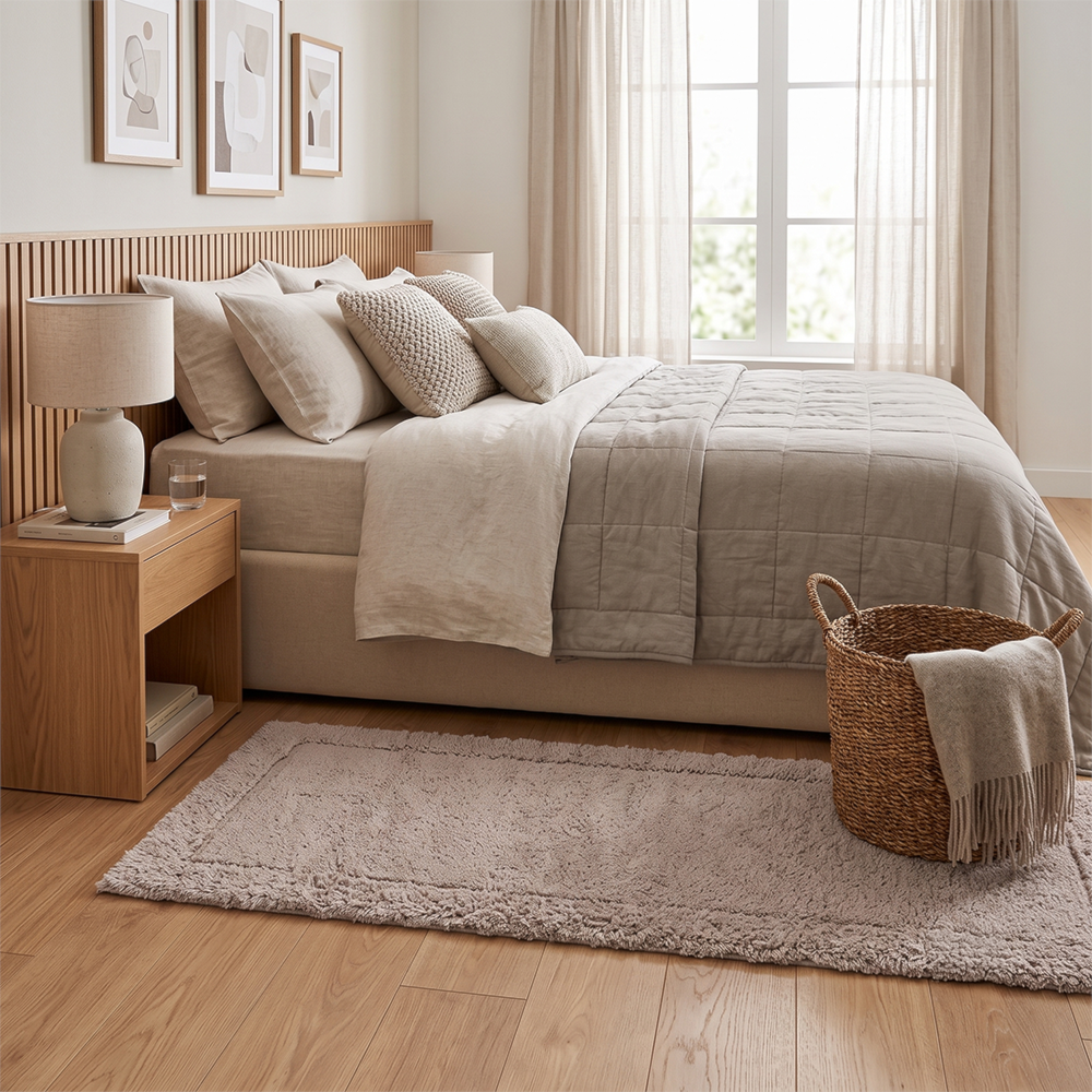 Tapete / Passadeira Kacyumara Riade 100% Algodão Antiderrapante 60cm x 1,60m