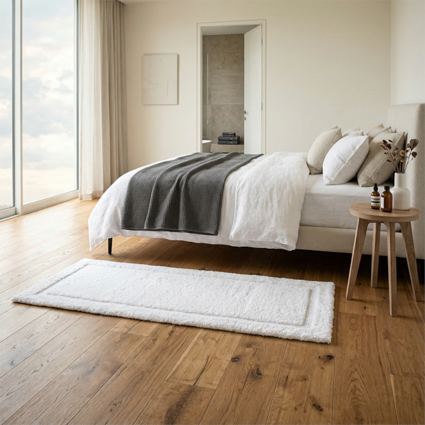 Tapete / Passadeira Kacyumara Sintra 100% Algodão Antiderrapante 60cm x 1,60m