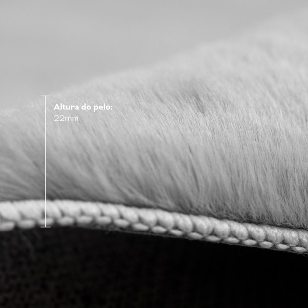 Tapete Passadeira para Quarto Wabby Antiderrapante 60cm x 1,80m