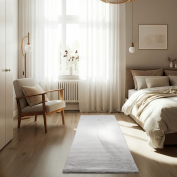 Tapete Passadeira para Quarto Wabby Antiderrapante 60cm x 1,80m