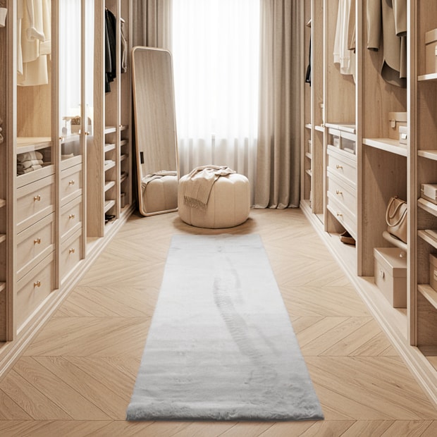 Tapete Passadeira para Quarto Wabby Antiderrapante 60cm x 1,80m