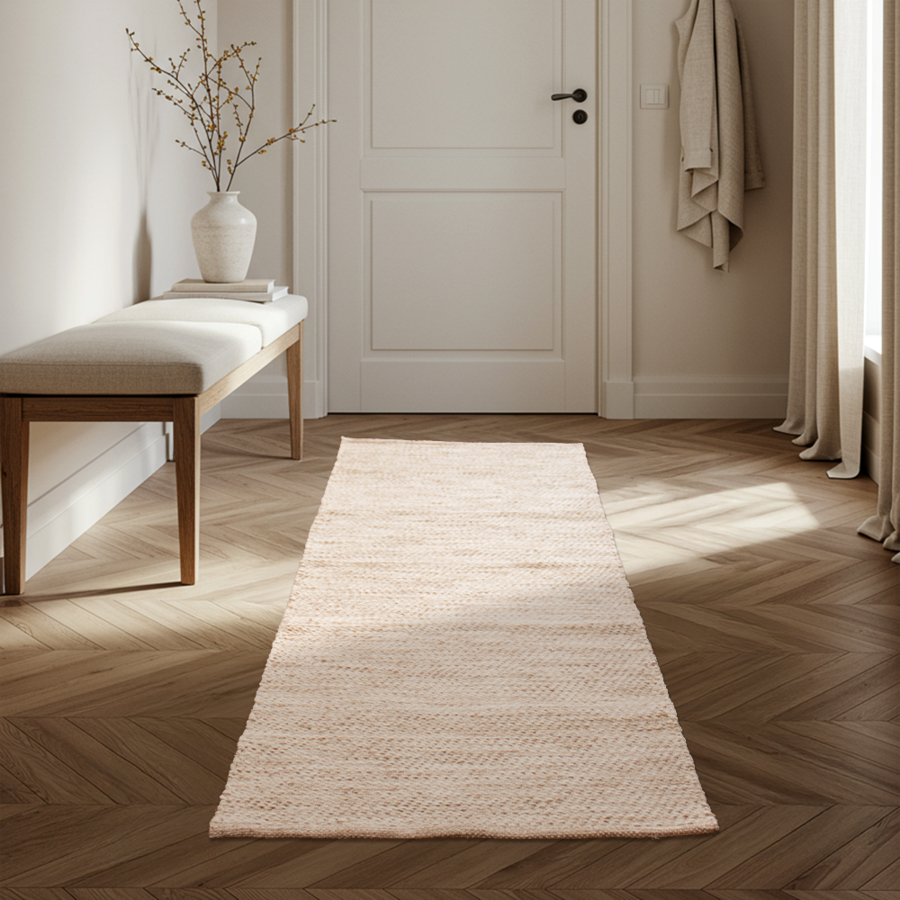 Tapete / Passadeira Patna Lã Natural 60cm x 1,80m