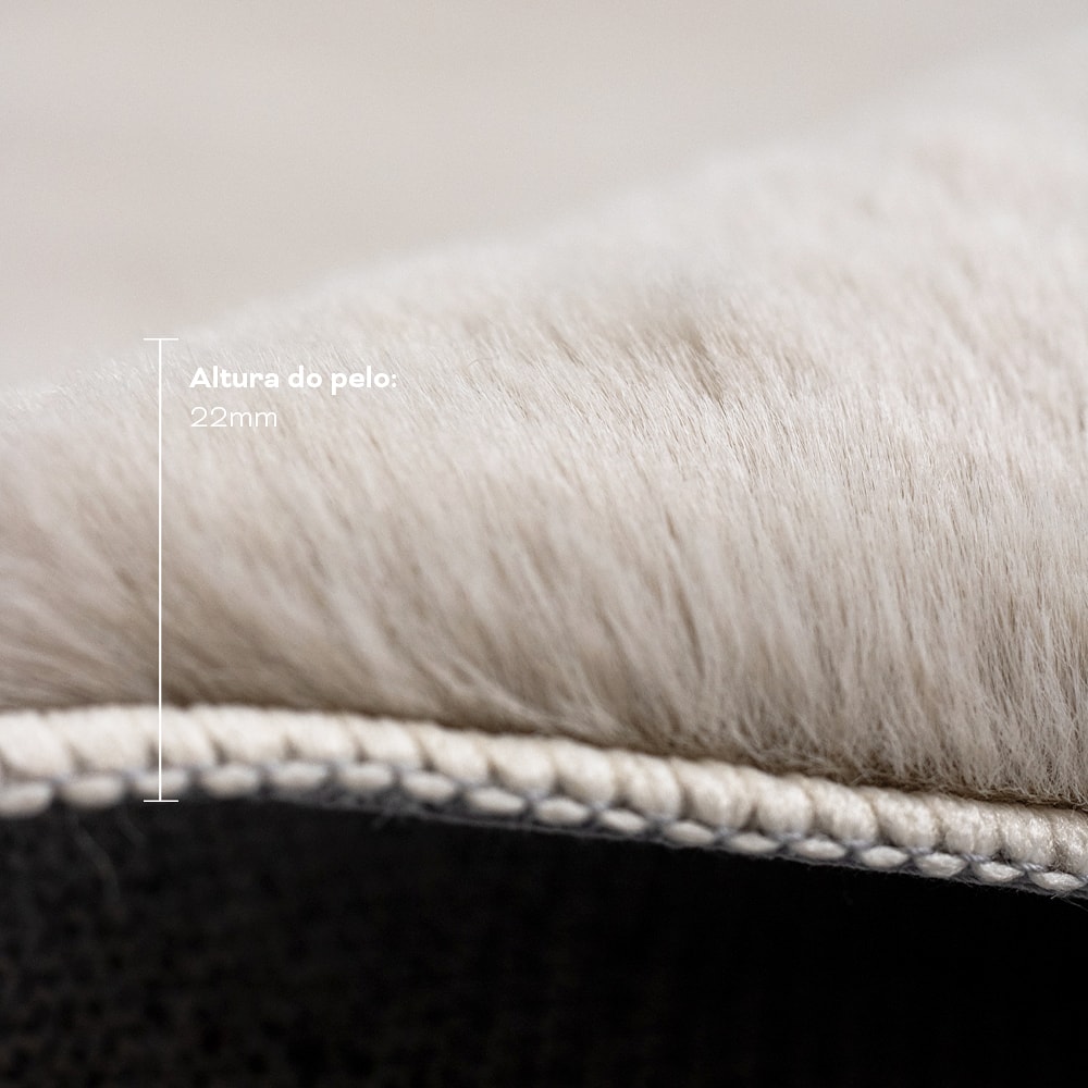 Tapete Redondo para Quarto Wabby Antiderrapante 1,50m