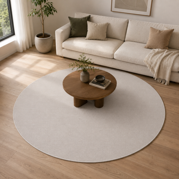Tapete Redondo para Sala Egípcio Montale Sisal Sintético 2,00m