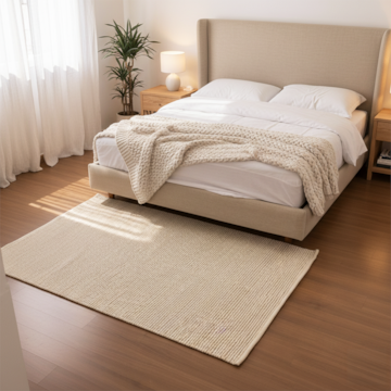 Tapete Rústico Daca Lã Natural 1,00m x 1,50m - Gramatura: 1.890 g/m²