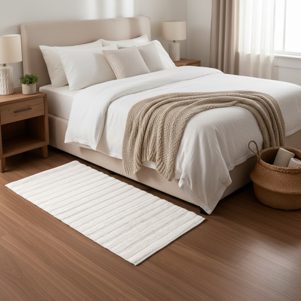 Tapete Serena 100% Algodão 60cm x 1,20m - Gramatura: 1800g/m²