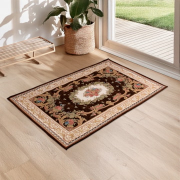 Tapete Tulipa Antiderrapante 90cm x 1,40m