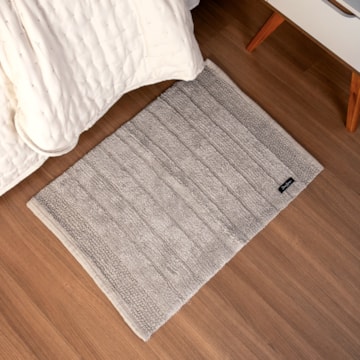 Tapete Tulum 100% Algodão Antiderrapante 50cm x 70cm