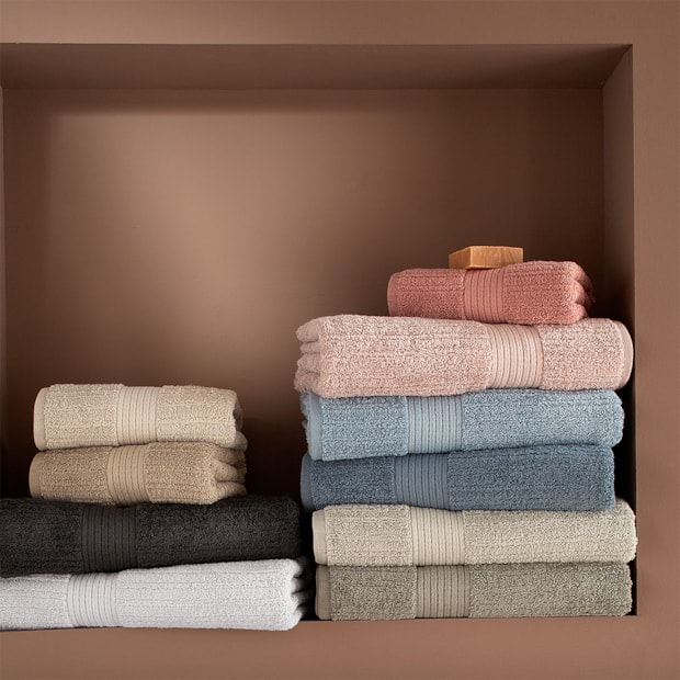 Toalha Banhão Buddemeyer Fio Penteado Canelado 100% Algodão - Gramatura: 480 g/m²