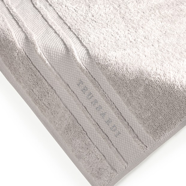 Toalha Banhão Trussardi Lecce Barra Bordada 100% Algodão Fio Penteado - Gramatura 500g/m²