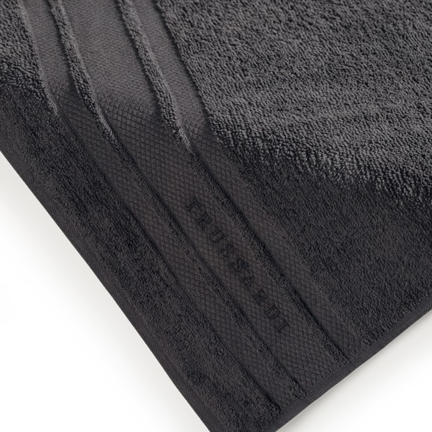 Toalha Banhão Trussardi Lecce Barra Bordada 100% Algodão Fio Penteado - Gramatura 500g/m²