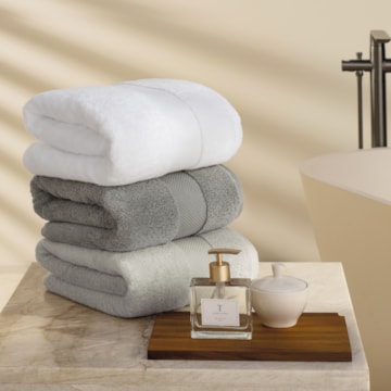 Toalha Banhão Trussardi Lussure 100% Algodão Fio Penteado - Gramatura: 700g/m²