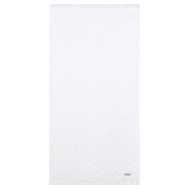 Toalha de Banho Buddemeyer Anis Jacquard Aveludada 100% Algodão c/ Franjas - Gramatura: 420g/m²