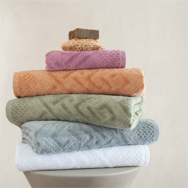 Toalha de Banho Buddemeyer Geo Jacquard Aveludada 100% Algodão - Gramatura: 420 g/m²