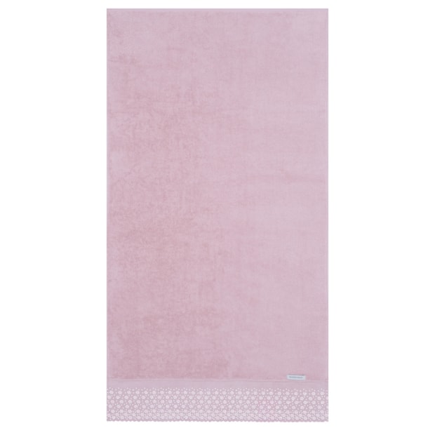 Toalha de Banho Buddemeyer Lovely 100% Algodão c/ Renda Bordada - Gramatura: 450g/m²
