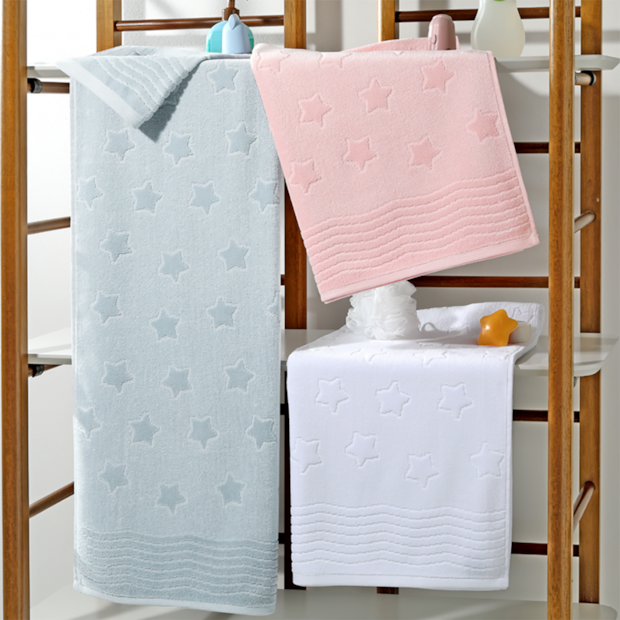 Toalha de Banho Infantil Dohler Sky 100% Algodão Jacquard Aveludada - Gramatura: 380g/m²