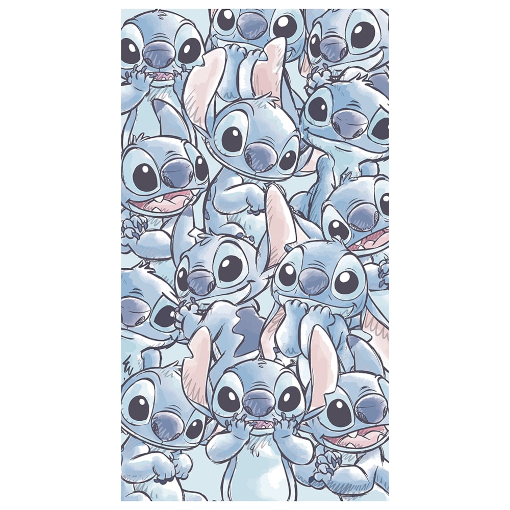 Toalha de Banho Infantil Dohler Stitch Aveludada 100% Algodão - Gramatura: 320g/m²