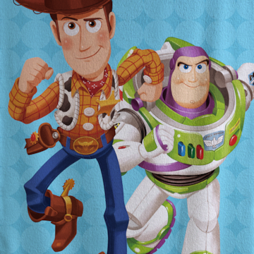 Toalha de Banho Infantil Dohler Toy Story Ready for Adventure Aveludada 100% Algodão - Gramatura: 320g/m²
