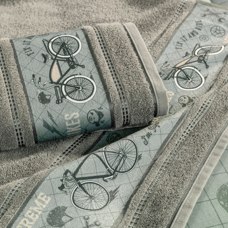 Toalha de Banho Infantil Karsten Bike - Gramatura: 380g/m²