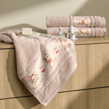 Toalha de Banho Infantil Karsten Pets - Gramatura: 380g/m²
