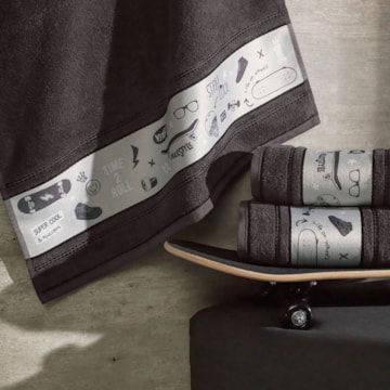 Toalha de Banho Infantil Karsten Skate - Gramatura: 380g/m²