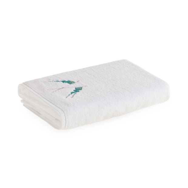 Toalha de Banho Infantil Trussardi Cavaliere Bordada 100% Algodão - Gramatura: 440g/m²