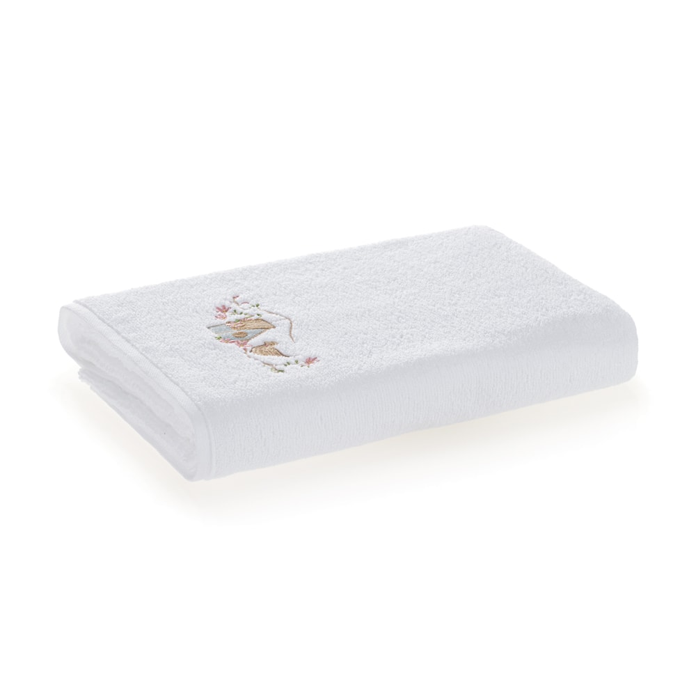 Toalha de Banho Infantil Trussardi Rifugio Bordada 100% Algodão - Gramatura: 440g/m²