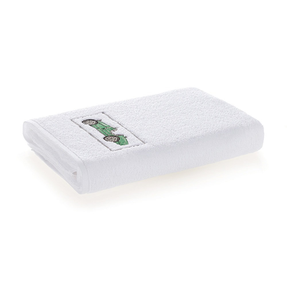 Toalha de Banho Infantil Trussardi Targa Bordada 100% Algodão - Gramatura: 440g/m²