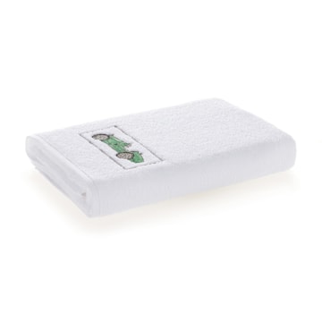 Toalha de Banho Infantil Trussardi Targa Bordada 100% Algodão - Gramatura: 440g/m²