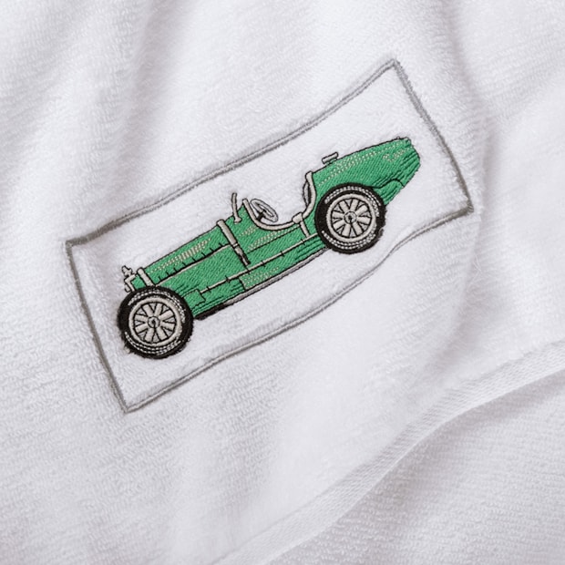 Toalha de Banho Infantil Trussardi Targa Bordada 100% Algodão - Gramatura: 440g/m²