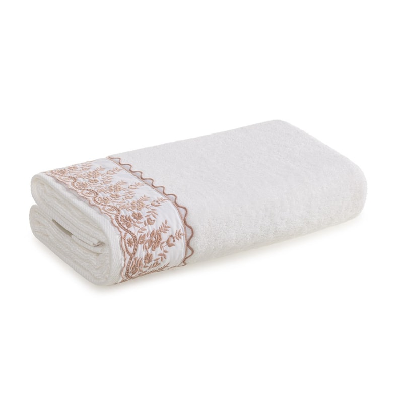 Toalha de Banho Karsten Antônia Bordada SoftMax 100% Algodão - Gramatu