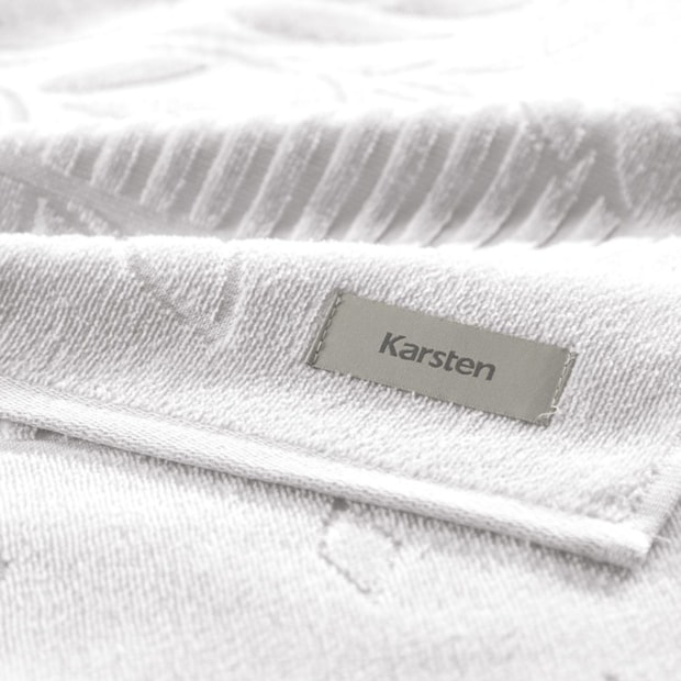 Toalha de Banho Karsten Lotus Jacquard Aveludada 100% Algodão - Gramatura: 440g/m²