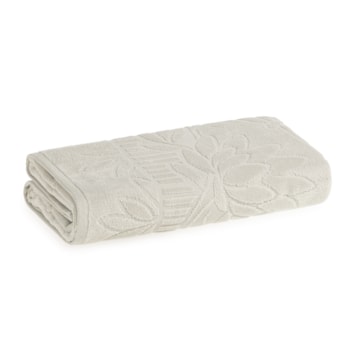 Toalha de Banho Karsten Lotus Jacquard Aveludada 100% Algodão - Gramatura: 440g/m²