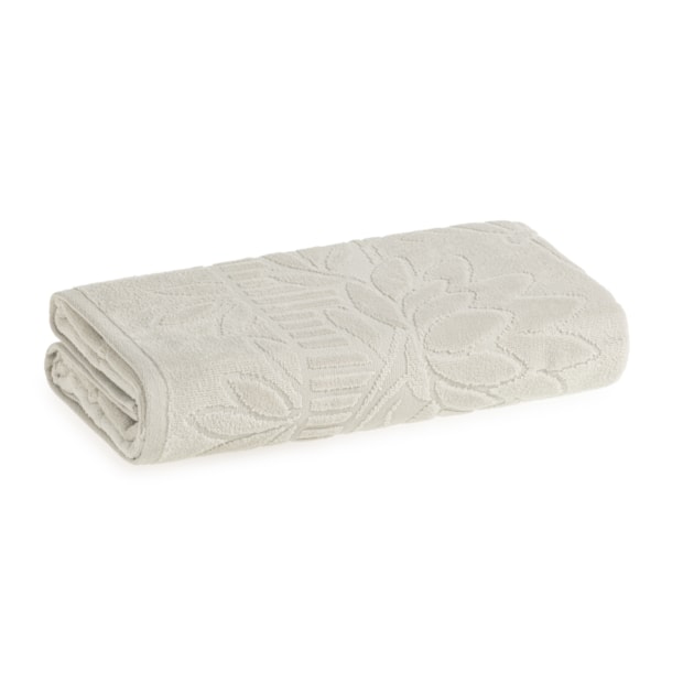 Toalha de Banho Karsten Lotus Jacquard Aveludada 100% Algodão - Gramatura: 440g/m²