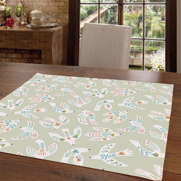 Toalha de Chá / Centro de Mesa Dohler Athenas Erica 78cm x 78cm