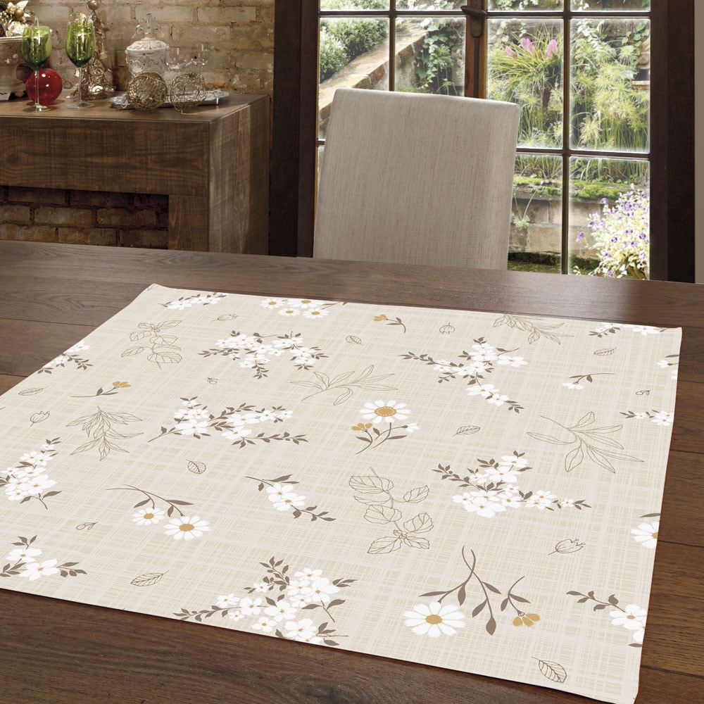 Toalha de Chá / Centro de Mesa Dohler Athenas Esmeralda 78cm x 78cm