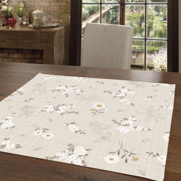 Toalha de Chá / Centro de Mesa Dohler Athenas Esmeralda 78cm x 78cm