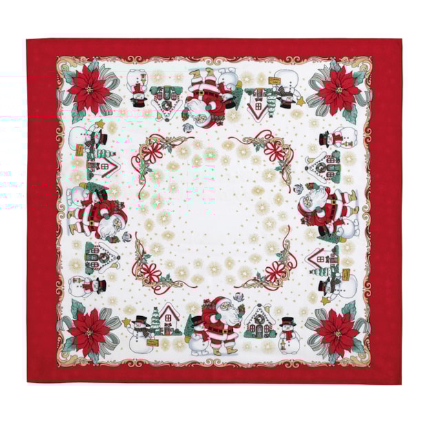 Toalha de Chá / Centro de Mesa Dohler Athenas Natal Amigos do Noel 78cm x 78cm