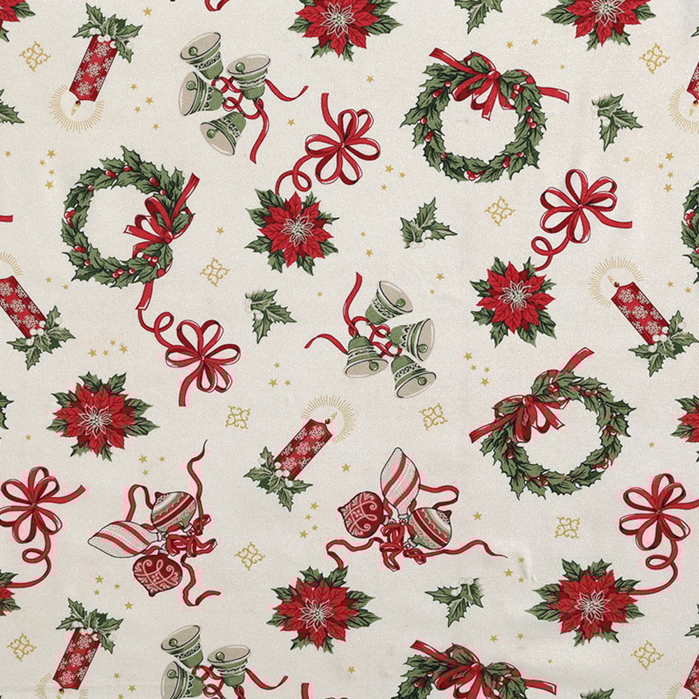 Toalha de Chá / Centro de Mesa Dohler Celebra Guirlandas de Natal com Efeito Brilho 78cm x 78cm