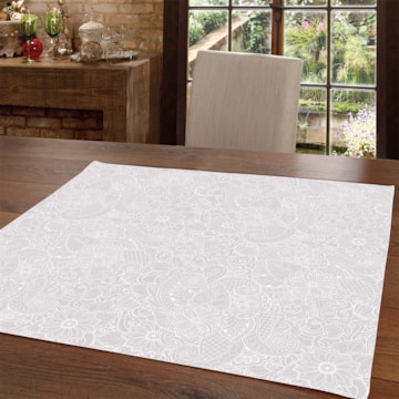 Toalha de Chá / Centro de Mesa Dohler Clean Athenas Edite 78cm x 78cm