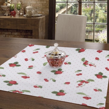 Toalha de Chá / Centro de Mesa Dohler Clean Athenas Iolanda 78cm x 78cm