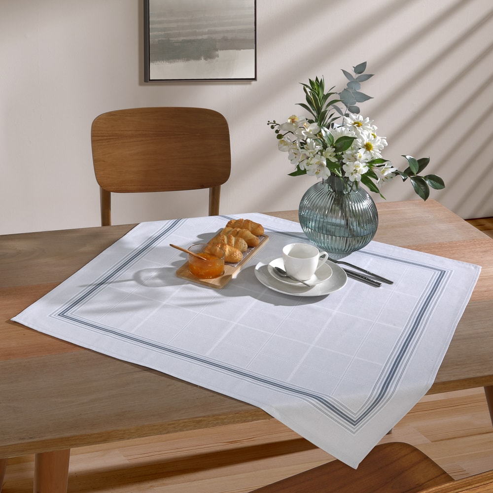 Toalha de Chá / Centro de Mesa Dohler Clean Ciel 78cm x 78cm