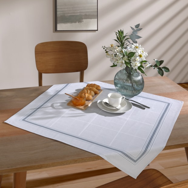Toalha de Chá / Centro de Mesa Dohler Clean Ciel 78cm x 78cm