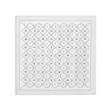 Toalha de Chá / Centro de Mesa Dohler Clean Estampado Digital Trama Natalina 78cm x 78cm