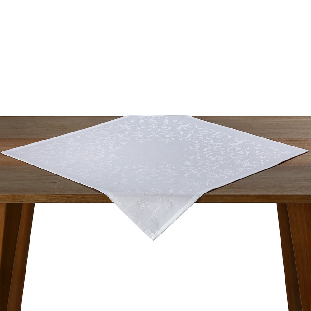 Toalha de Chá / Centro de Mesa Dohler Clean Jacquard Aurora 100% Algodão 74cm x 74cm