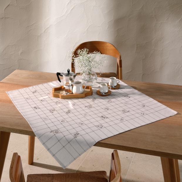 Toalha de Chá / Centro de Mesa Dohler Clean Melina 78cm x 78cm