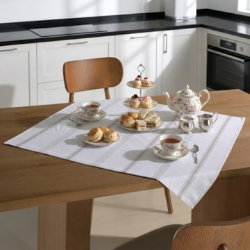 Toalha de Chá / Centro de Mesa Dohler Clean Nina 100% Algodão 78cm x 78cm
