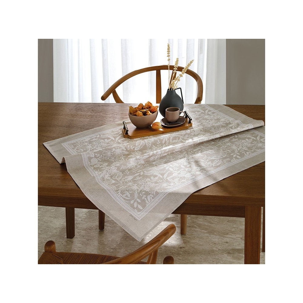 Toalha de Chá / Centro de Mesa Dohler Clean Renova Estampado Digital Alana 78cm x 78cm