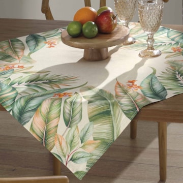 Toalha de Chá / Centro de Mesa Dohler Clean Renova Estampado Digital Hércules 78cm x 78cm